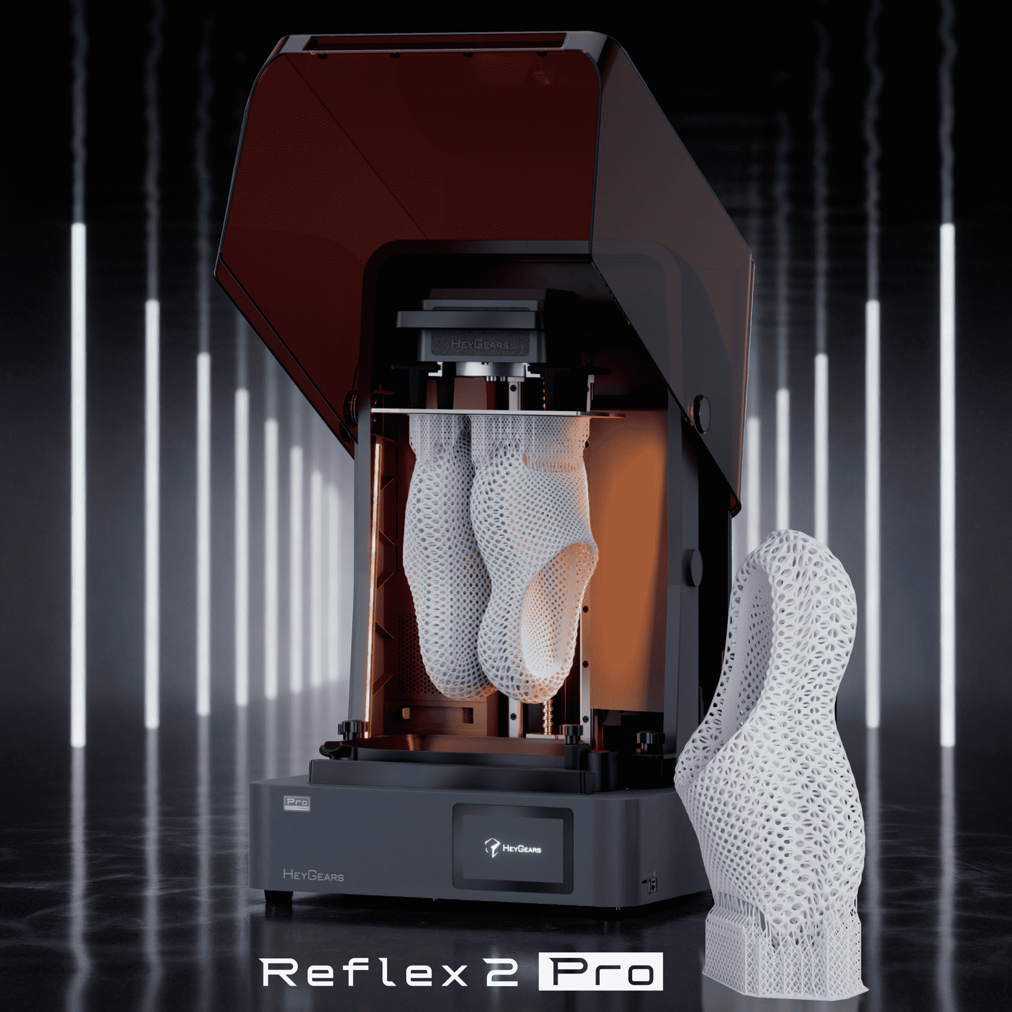 Reflex 2 Pro, high-precision 3D printer for reliable batch production.
